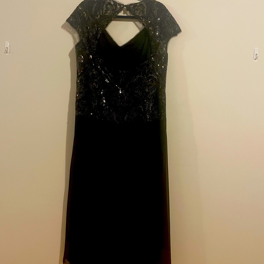 One of a kind black evening dress